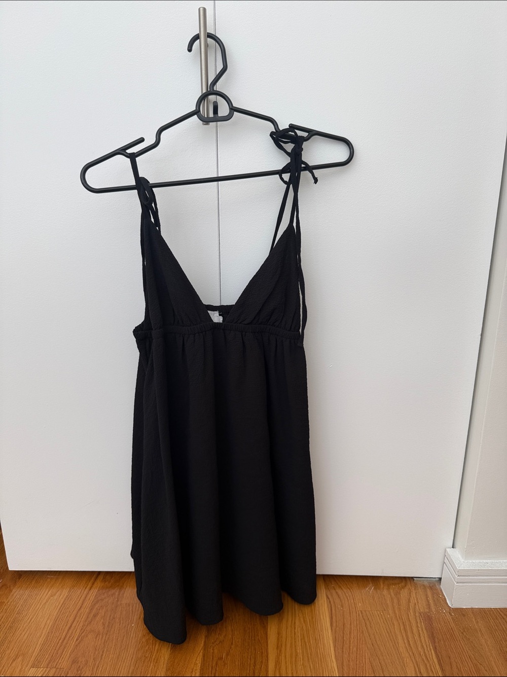 Princess Polly Black Tie-Shoulder Mini Dress